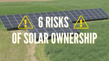 The six risks of owning a solar system