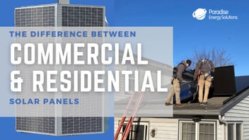 What is the difference between commercial and residential solar panels