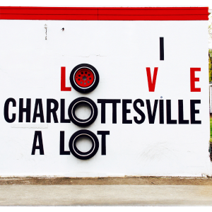 I love Charlottesville A Lot sign
