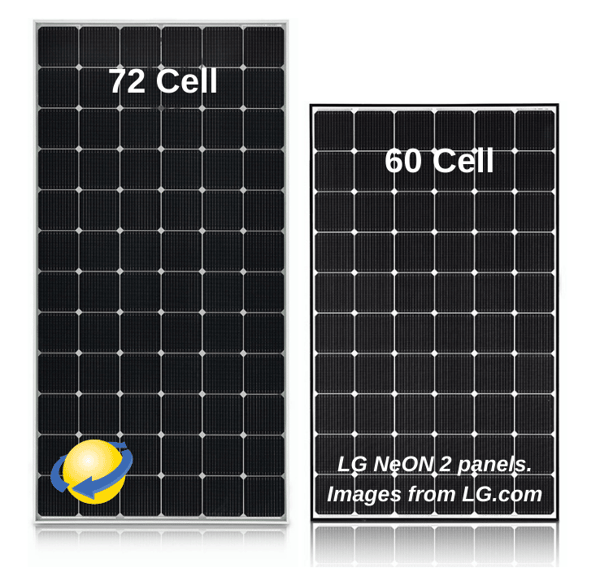 72 cell solar panels versus 60 cell solar panels
