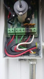 Picture shows the result of an arc fault