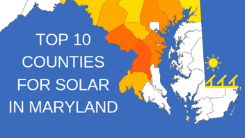 top 10 counties for solar in maryland