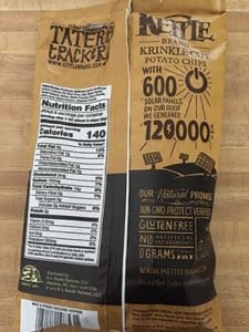 Kettle Brand Chip Bag With Solar Stats