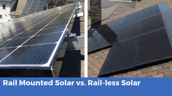 rail mounted solar vs rail-less solar
