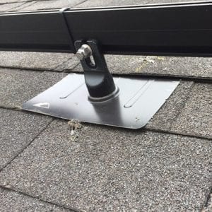 Flashing for a Shingle Roof Solar Installation