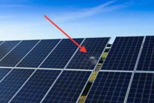 broken solar panel