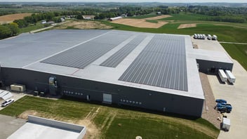 Solar Panels on Commercial Manufacturing Facility