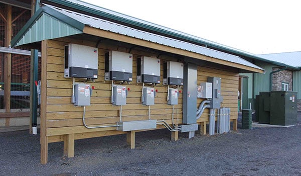 SMA inverters at a farm