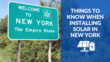 Things to know when installing solar in New York