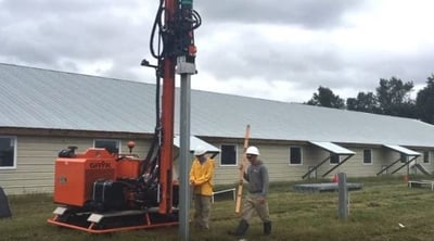 solar-ground-mount-post-pounding