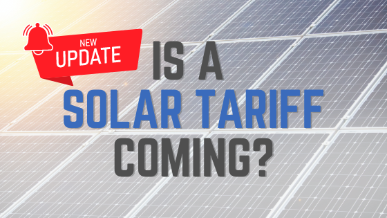 Update on the Solar Tariff