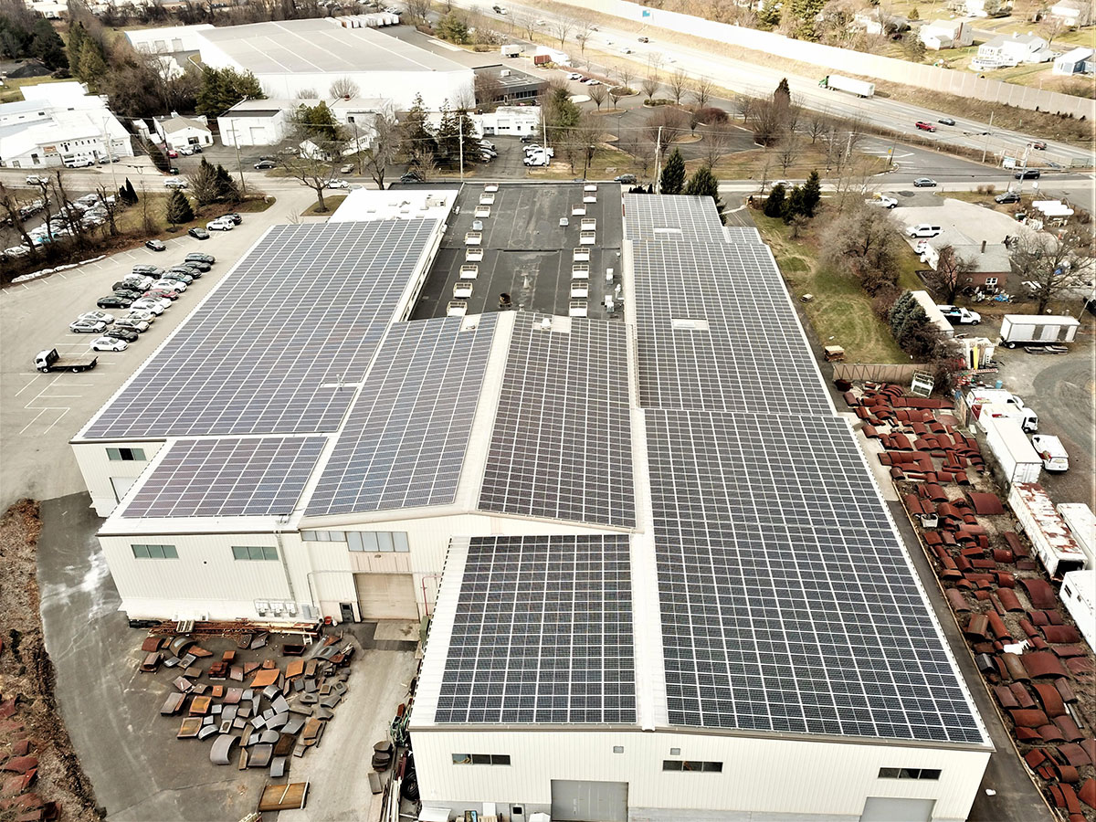 Bent Glass Installs 947 solar panels