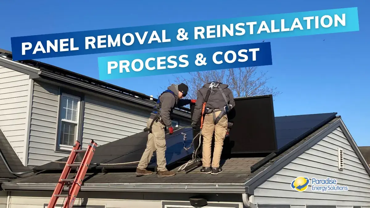 Cost Removing And Reinstalling Solar Panels