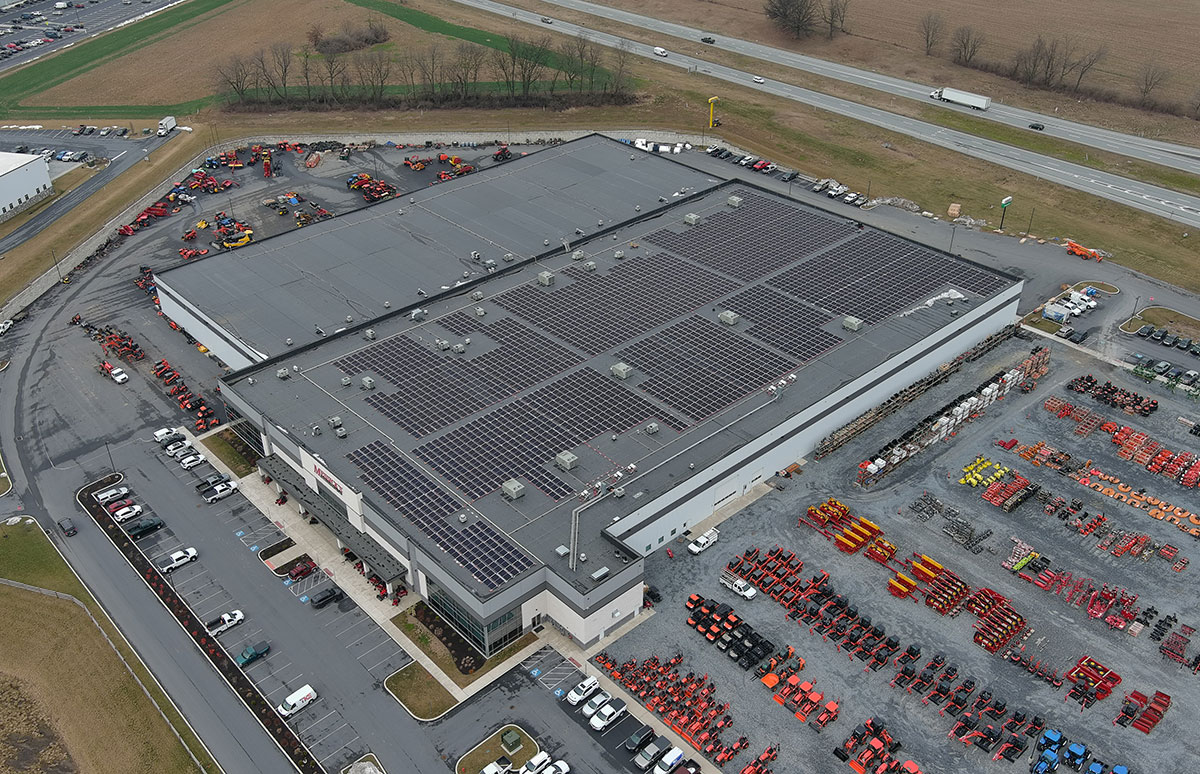Commercial Solar Installation for Messick’s Farm Equipment