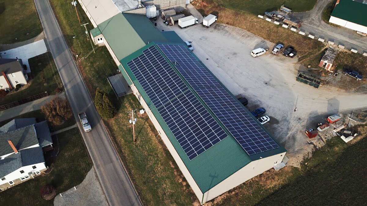 Schlabach Wood Design installs 350 solar panels