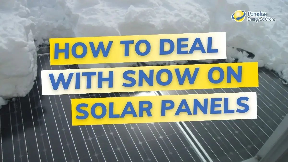 Snow On Solar Panels