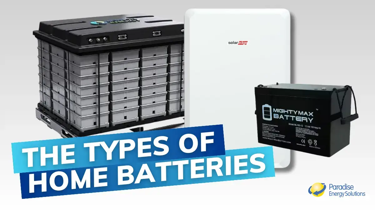 Types Of Solar Batteries