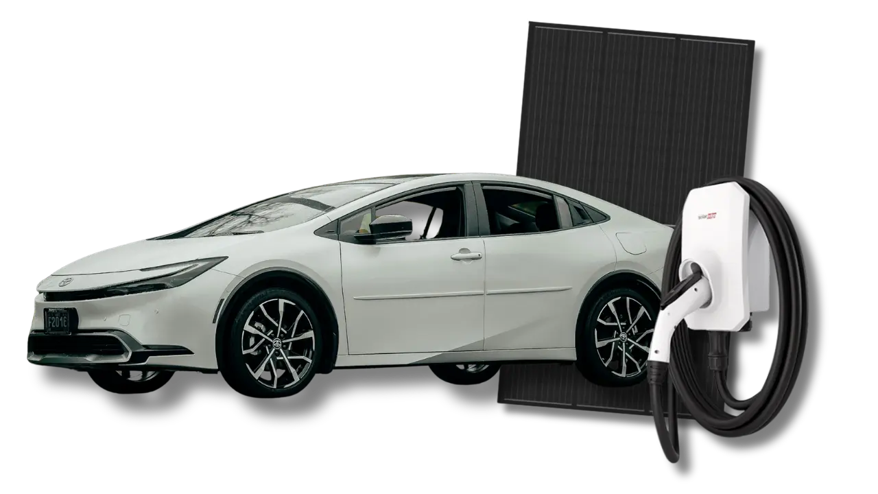 EV, Solar Panels, and EV Charger