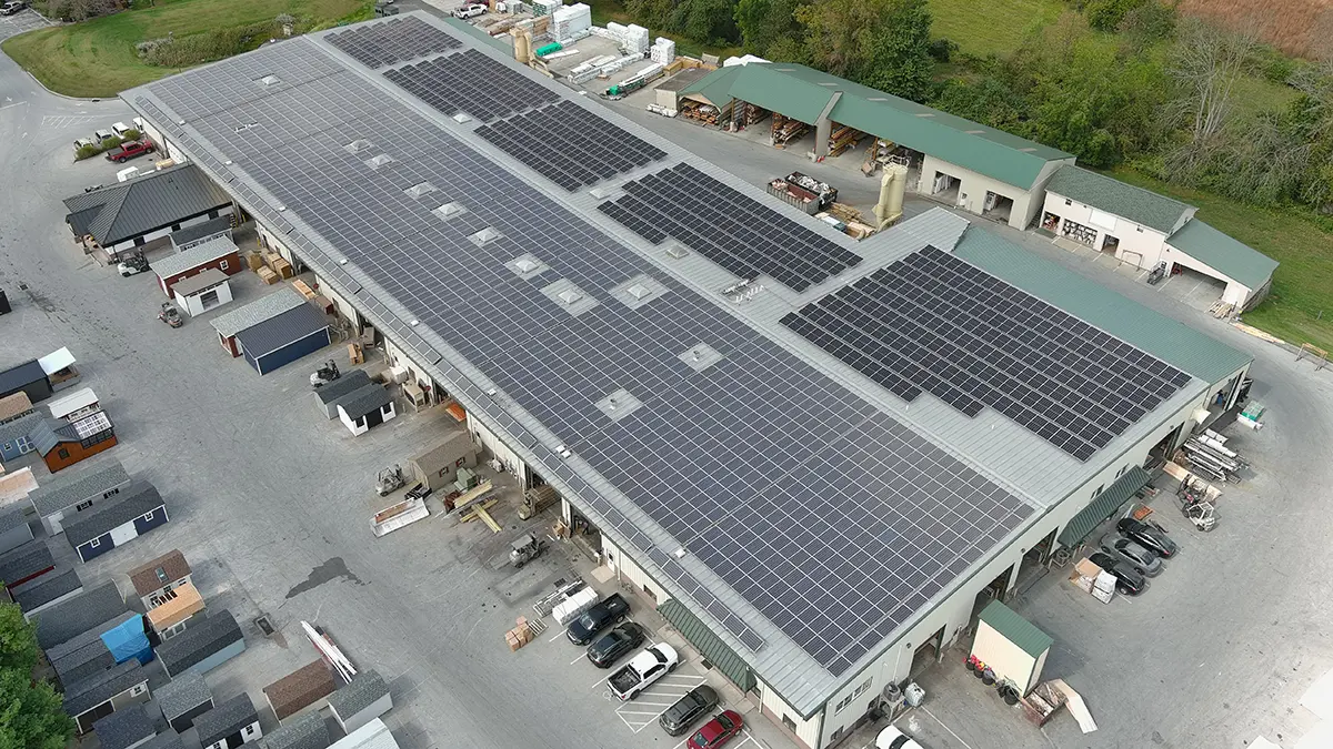 Horizon Structures in Atglen,PA with Solar Panels installed by Paradise Energy